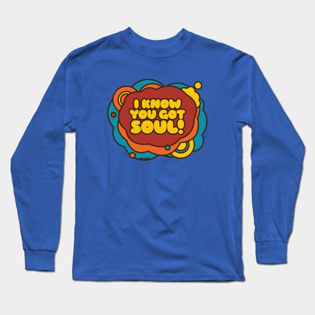 Groovy Retro 70s Soul Funk Long Sleeve T-Shirt by SeaGreen